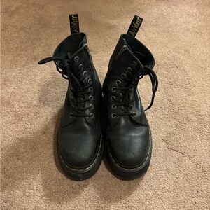 Dr. Martens Black Platform Jadon Boots